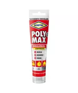 ADESIVO SIGILLANTE TRASPARENTE BOSTIK "POLY MAX CRISTAL",  115 GR